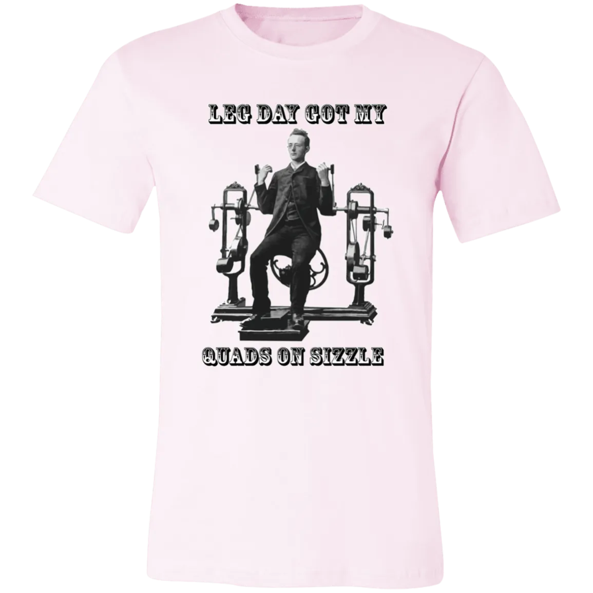 VICTORIAN MAN LEG DAY GYM T SHIRT