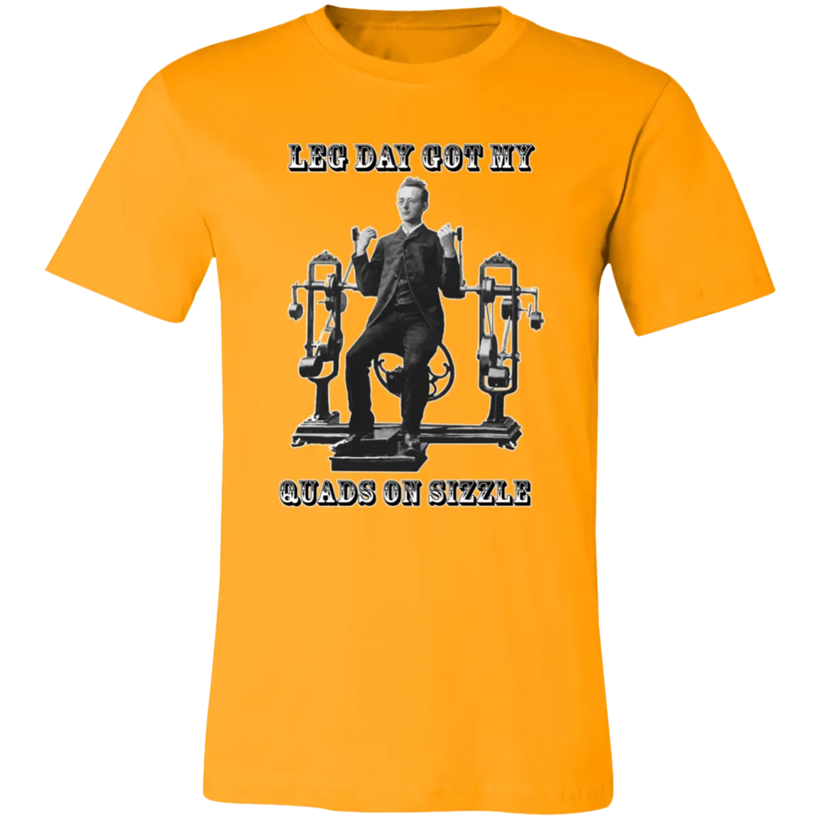 VICTORIAN MAN LEG DAY GYM T SHIRT