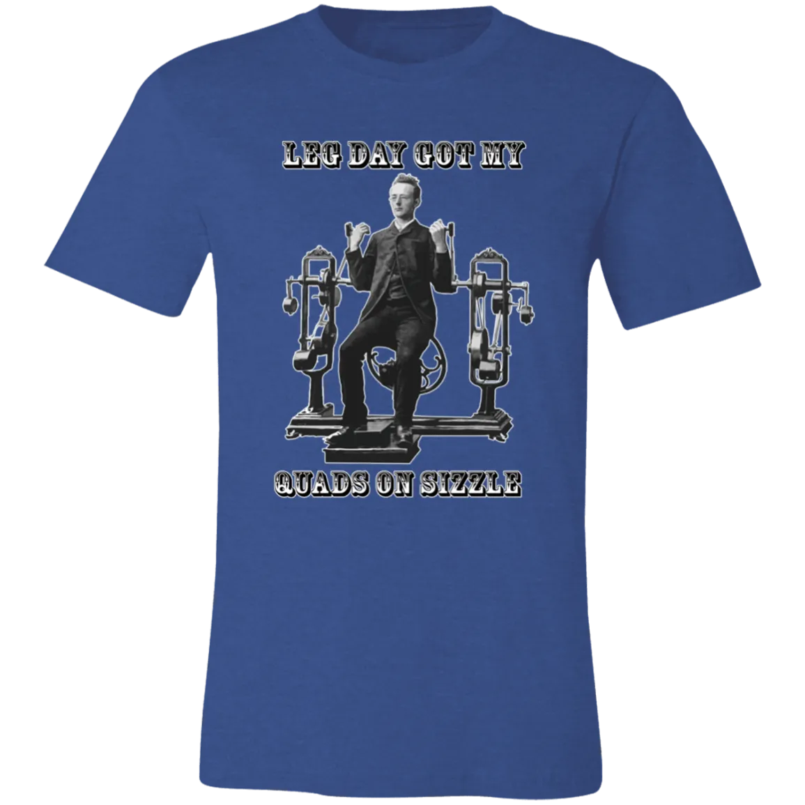VICTORIAN MAN LEG DAY GYM T SHIRT