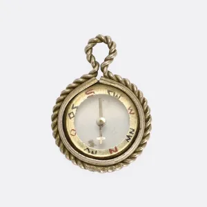 Victorian Miniature Compass Pendant