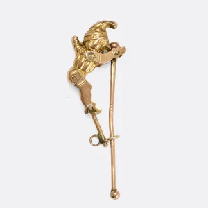 Victorian "Mr Punch" Gold Charm