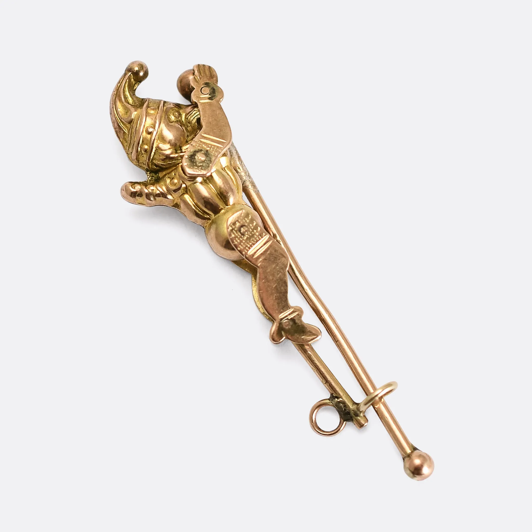 Victorian "Mr Punch" Gold Charm