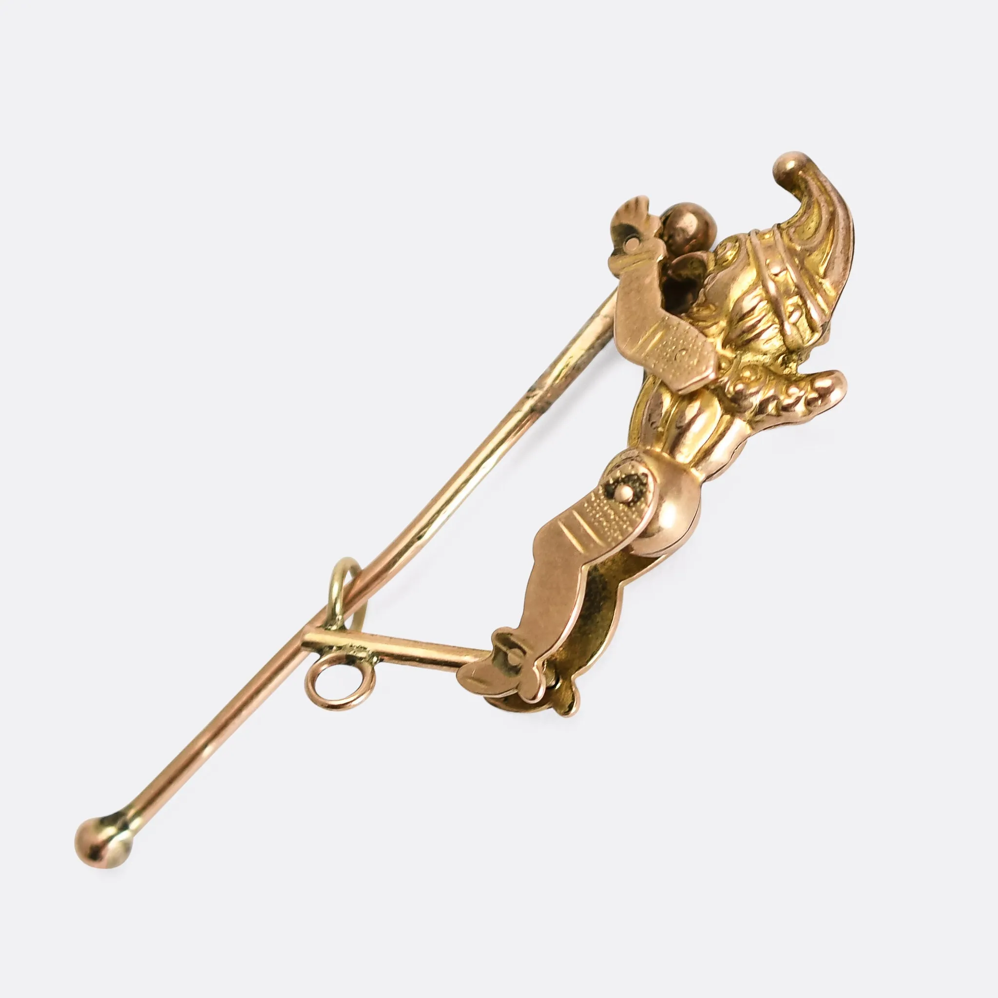 Victorian "Mr Punch" Gold Charm