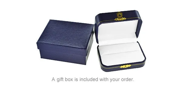 Victorian Scrolls and Fleur-de-Lis Engravable Cufflinks in Solid Sterling Silver with Yellow Gold Vermeil