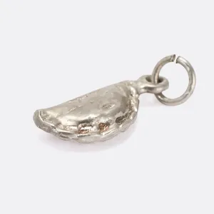 Victorian Silver "Land's End" Cornish Pasty Charm