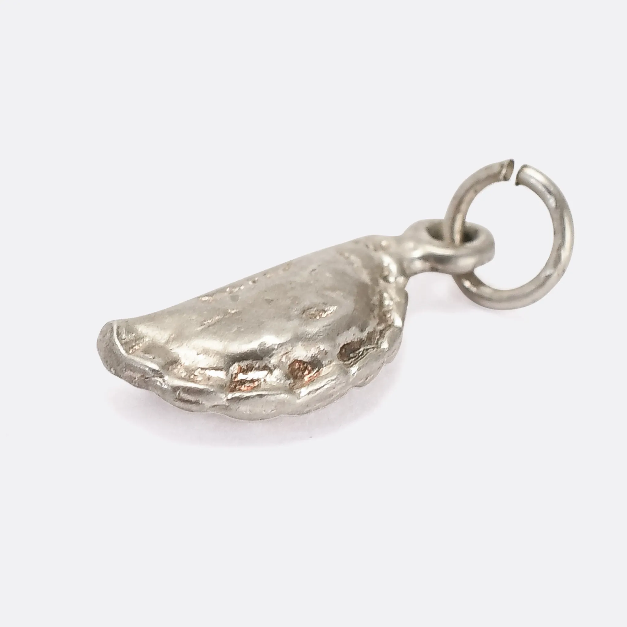 Victorian Silver "Land's End" Cornish Pasty Charm
