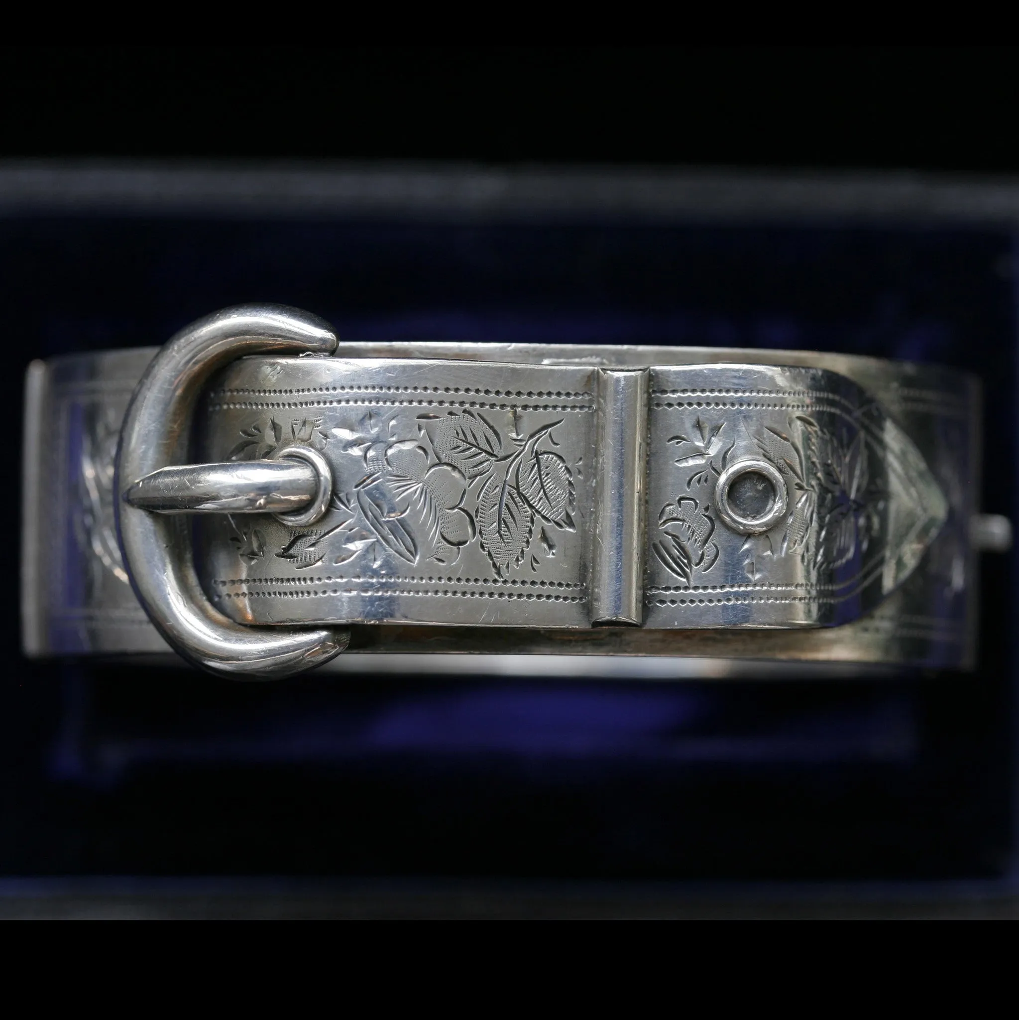 Victorian Sterling Buckle Bangle
