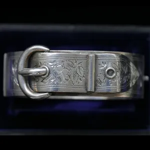 Victorian Sterling Buckle Bangle