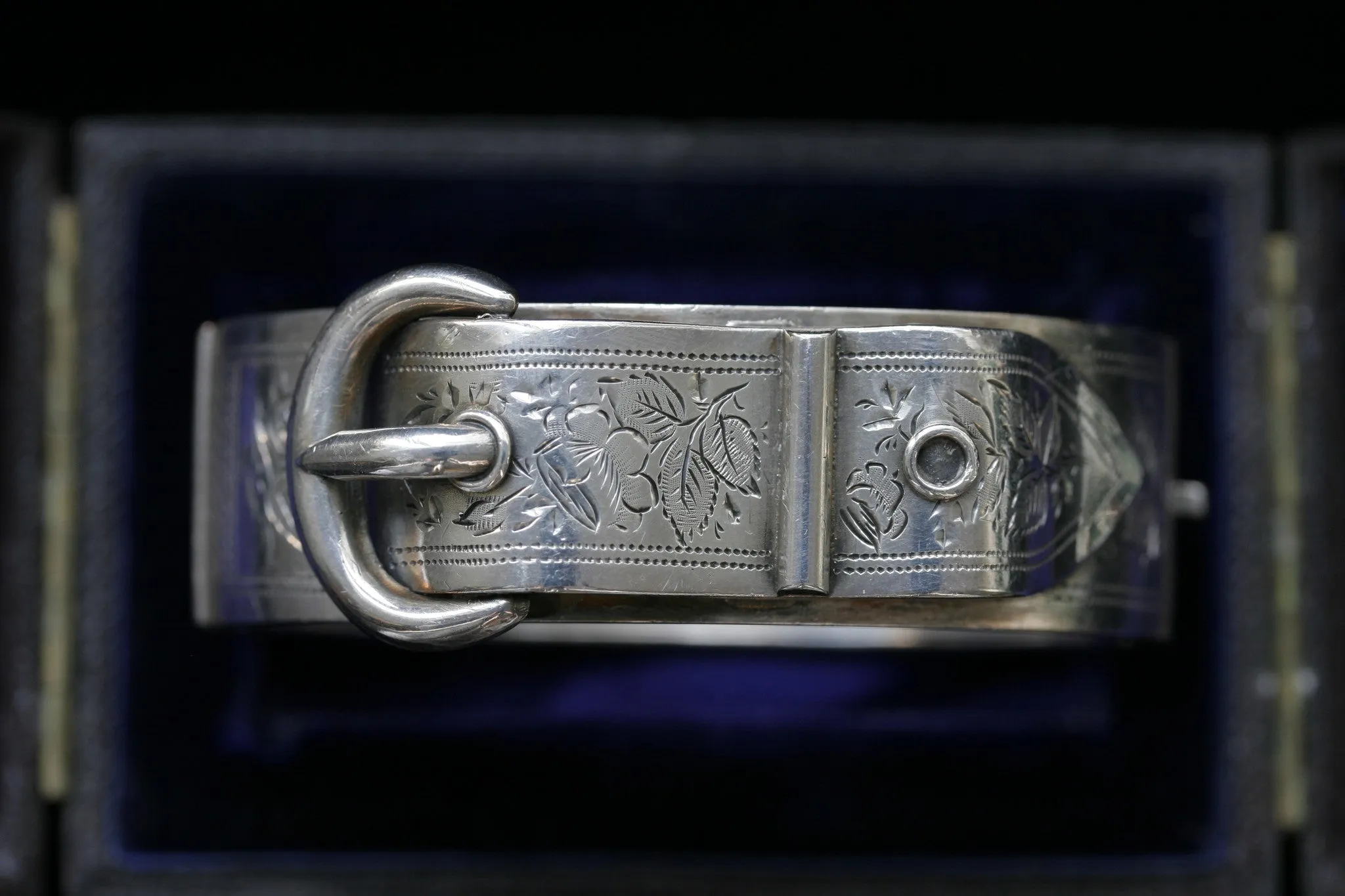 Victorian Sterling Buckle Bangle