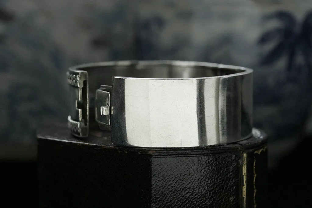 Victorian Sterling Shirt Cuff Bangle