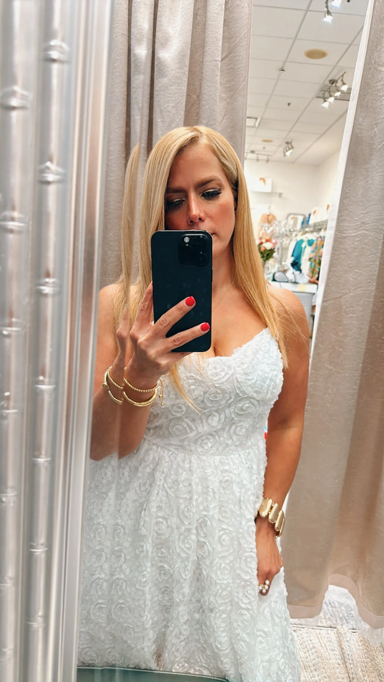 Victorian strap lace dress