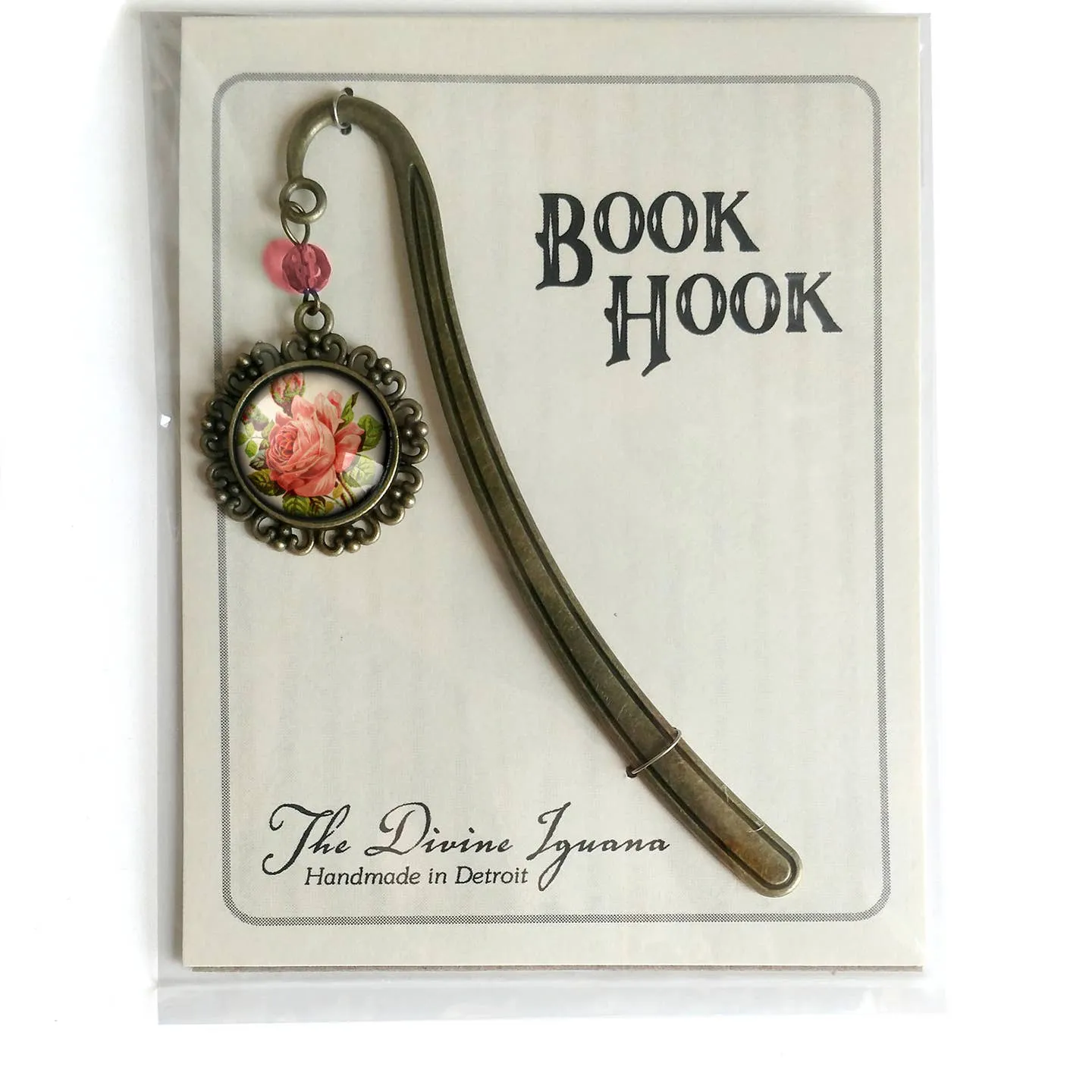 Victorian Tea Rose Book Hook