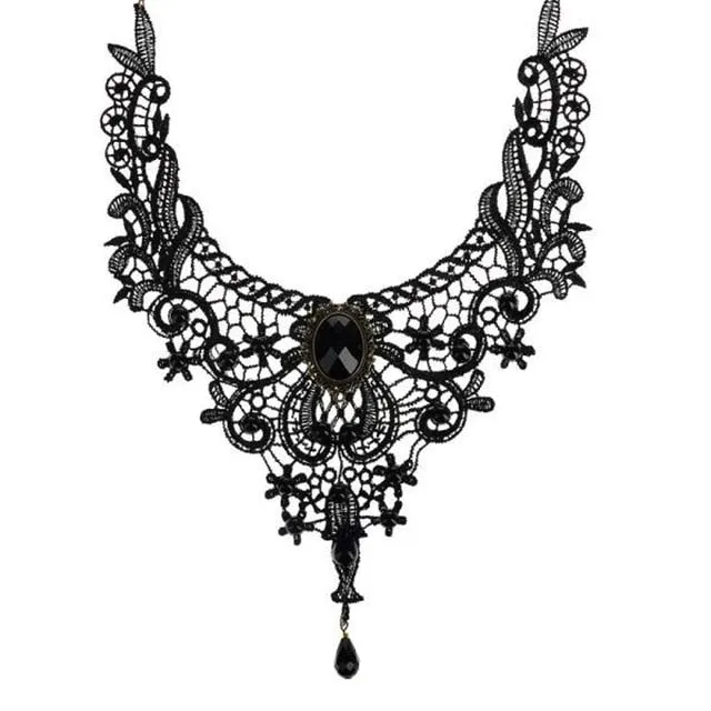 Vintage Lace Collar Necklace