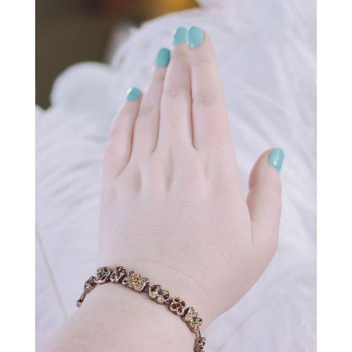 Vintage Victorian Revival Slide Bracelet