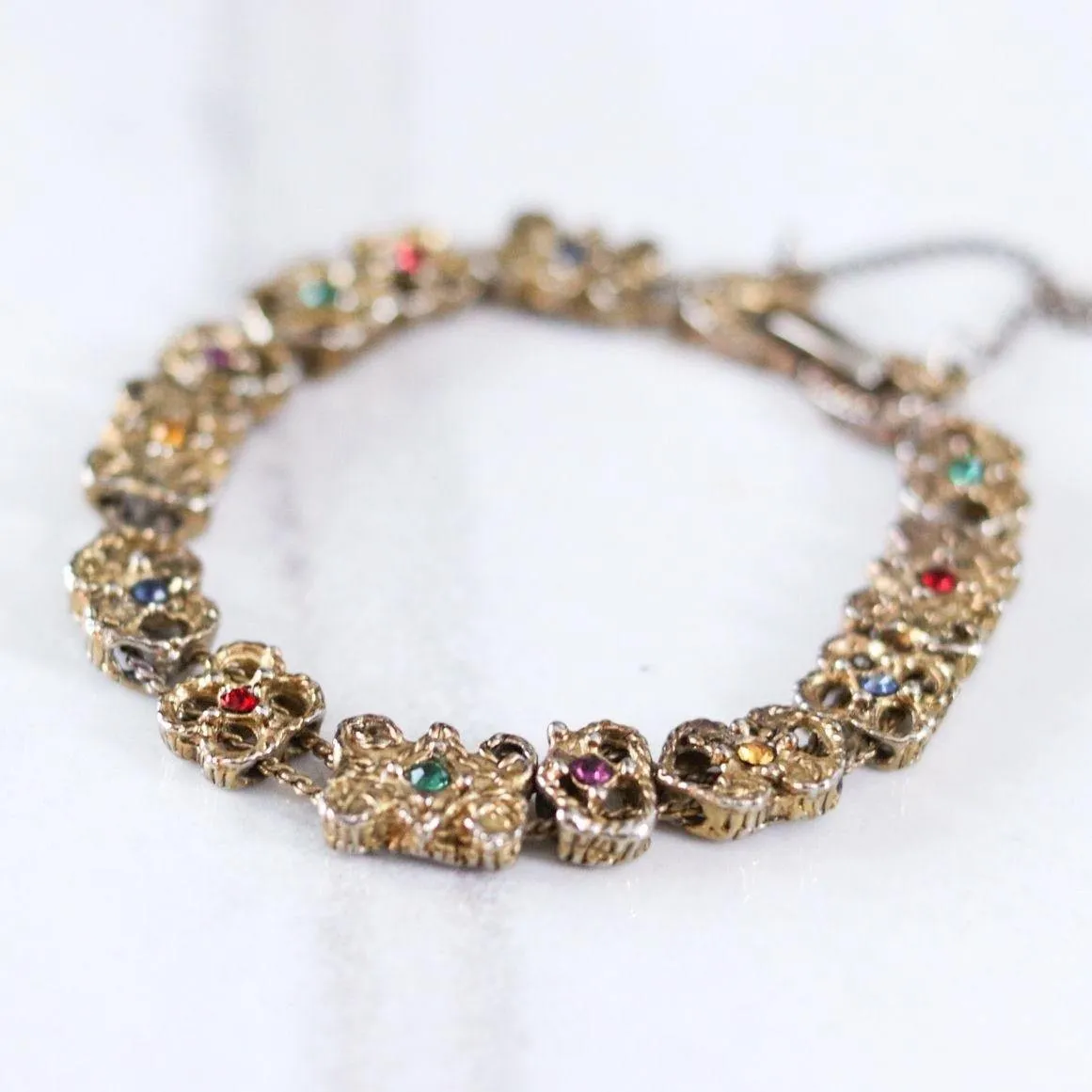Vintage Victorian Revival Slide Bracelet