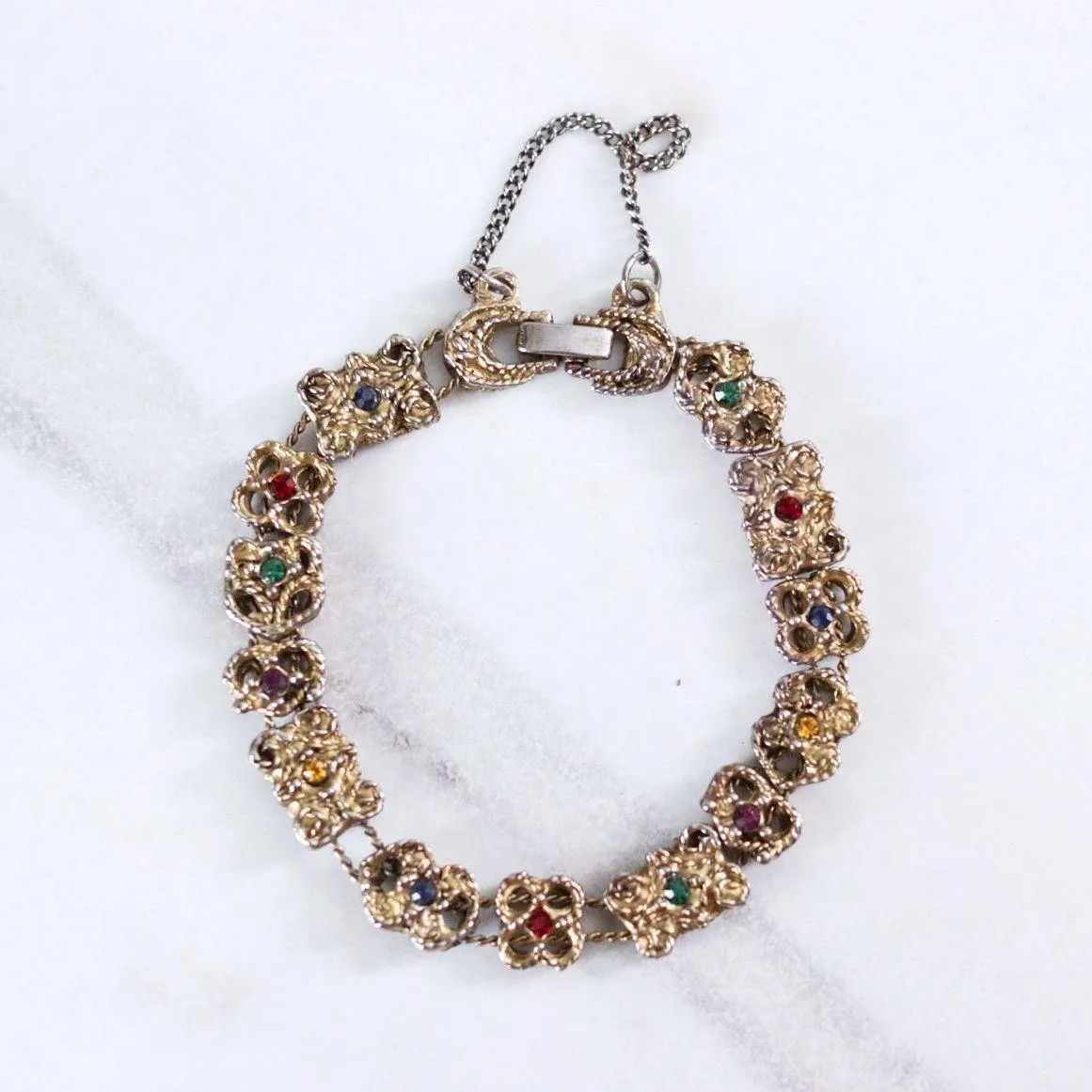 Vintage Victorian Revival Slide Bracelet