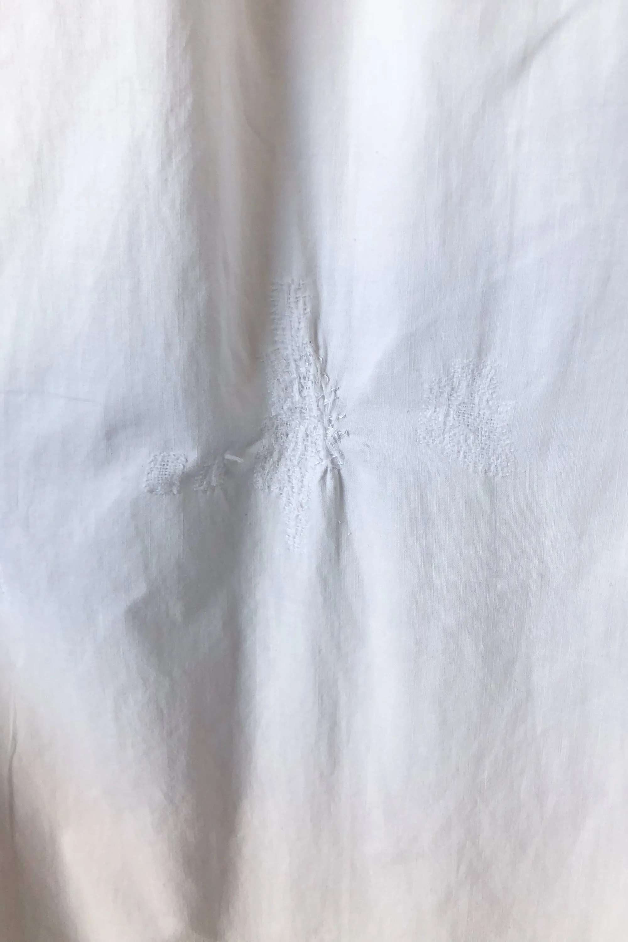 Vintage Victorian White Lace Trim Dress