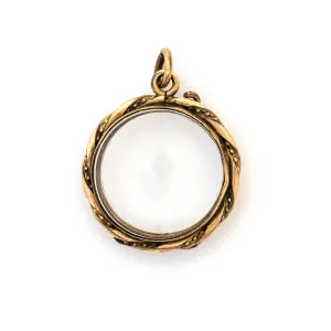 Woven Filigree Antique Portrait Locket